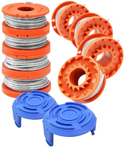 Uchidodo Bobine de fil pour débroussailleuse Mac Allister 6 pièces avec couvercle de bobine