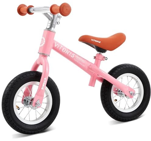 VITONIS Laufrad ab 1.5-4 Jahre bis zu 35 kg, Lenkrad und Sattel höhenverstellbar, Sicheres und Ultraleichtes Lauflernrad für Jungen und Mädchen