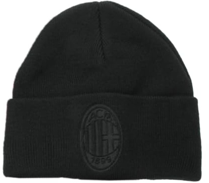 Ac Milan Unisex 143543 Beanie-Mütze, Schwarz, One Size