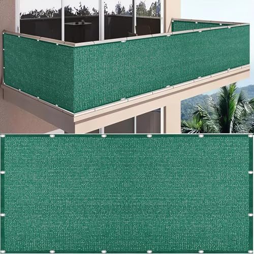 SDLLG Filet Brise-Vue en polyéthylène Haute densité - 1m * 3m - 180 g/m² - Résistant aux intempéries - pour Jardin, Balcon, Terrain de Sport-Vert