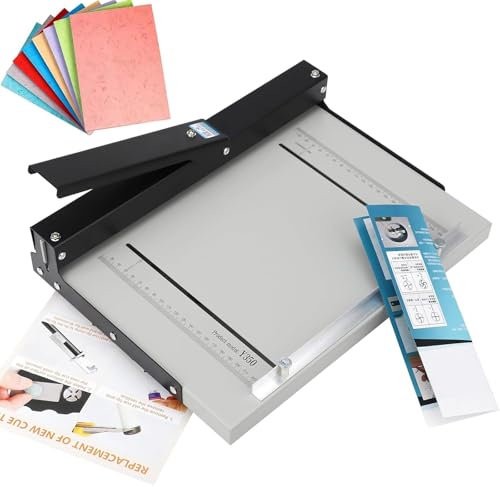 SUCRFXJ Plieuse Manuelle Robuste de 350 mm, plieuse de Papier A3, rainureuse, plieuse, rainureuse, Profondeur de rainure: 0,8mm, for Bureau, brochures, Cartes de vœux et papiers Photo.