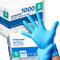 Lot de 1000 gants alimentaires jetables en nitrile sans poudre et sans latex hypoallergéniques (taille S) (1000, bleu)