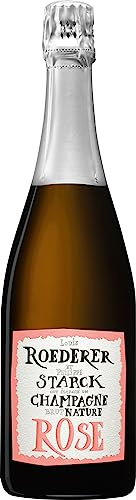 Louis Roederer Champagne Starck Brut Nature Rosé Champagner (1 x 0.75 l) (Packung mit 6)