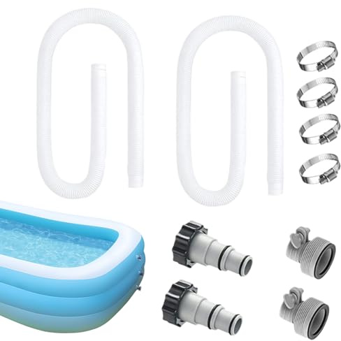 Manguera de la bomba de la piscina, reemplazo de la manguera del filtro, robusto tubo de 38 mm para la circulación de agua limpieza y mantenimiento