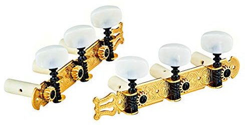 Ortega Guitars Classic Stimmmechaniken Set - gold/weiß standard (OTMSTD-GOWH)