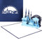 Grußkarte „Wien – Panorama mit Riesenrad“ - 3D Pop Up Karte mit Wiener Skyline – Städtekarte als Souvenir, Einladung & Reisegutschein zum City Trip nach Wien & Österreich Urlaub