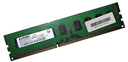 Elpida 4gb RAM EBJ41EF8BDWA-GN-F DDR3 PC3-12800E ECC 1600Mhz 2Rx8 CL11 Server