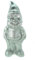 Kremers Schatzkiste Gartenzwerg Cool Silber Edition 34 cm PVC Garten Figur