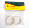 Sanfor 57047 Blister Guarnizione Piatta per Caffettiera Tipo Musa Acciaio | 2 Tazze | Confezione 2 Pezzi | Gomma | Bianco