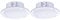 K M Electronics® 1 Pair Water Resistant Ceiling Speaker Speakers Bathroom Kitchen Shower 4 60W