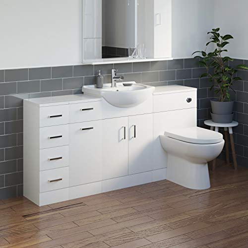 Affine Bathroom Vanity Unit Drawer Cabinet Laundry Storage Toilet Furniture Basin Sink