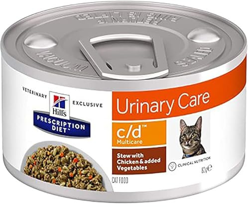 Hills Pet Nutrition S.L. PD Fel C/D Stew Huhn/Verdu 24/82G 603874 Hills 800g