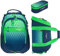 Elephant 3 Teile Set Schulrucksack Hero Signature Rucksack + Sporttasche + Mäppchen 12609 (Cube Green Blue)