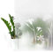 Fensterfolie statisch 45x740 cm | Sichtschutzfolie Fenster Milchglasfolie statisch haftend | Folie Fenster für Bad und Büro - Tageslicht genießen, Sichtschutz erhalten | Blumen