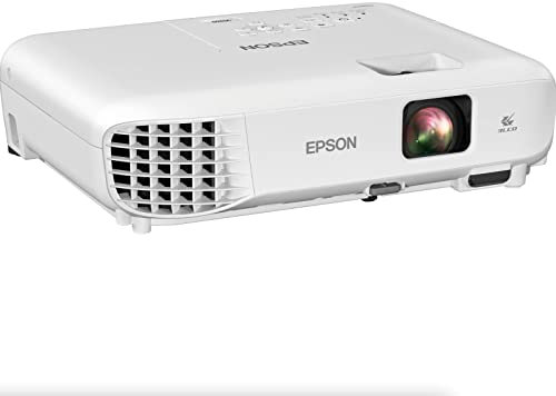 Epson VS260 Projecteur XGA 3 puces 3 LCD, 3 300 lumens, luminosité Blanche de 3 300 lumens, HDMI, Haut-Parleur intégré, Rapport de Contraste de 15 000:1, Petit