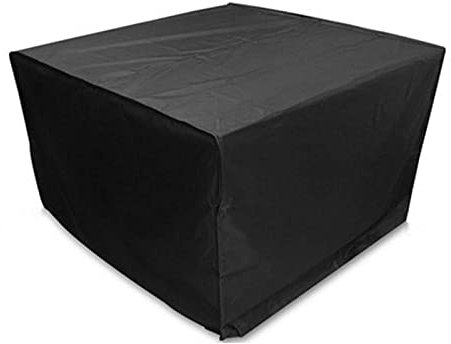 WZDD Imperméable Housse De Table Exterieur Rectangulaire, Housse De Protection Salon De Jardin Carré, Table Jardin 420d De Protection Salon De Jardin Carré,115x115x70cm