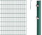 Alberts 650971 Doppelstabmattenzaun als 12 tlg. Zaun-Komplettset | verschiedene Längen und Höhen | grün | Höhe 180 cm | Länge 10 m