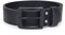 Frentree Ledergürtel MADE IN GERMANY, 100% echtes Leder, 4 cm breit, Schwarze Schnalle, Gürtel für Herren, Schwarz