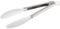 Wiltshire Silicone Kitchen Tongs 23cm, Cooking & Serving, Salad Tongs, Heat Resistant Utensil, Non-Stick, Non-Scratch, Locking Mechanism, Stainless Steel Non-Slip Handle, 23x7x4cm, White & Silver