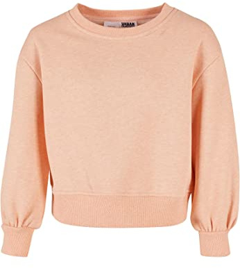 Urban Classics Damen Girls Oversized Color Melange Crewneck Papaya Melange, 110/116