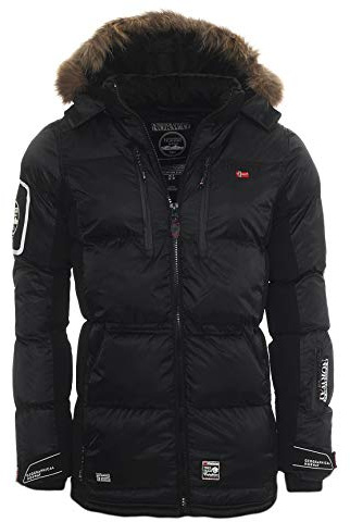 Geographical Norway Danone Men - Warmer Daunenparka Gesteppt Mann Jahreszeit Herbst Winter - Warme Manteljacke Herren - Windjacke Langen Ärmeln - Herren