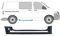 Für Vw T5 2003-2015 SchiebetÜr Sill/Rechts
