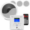 Power Dynamics BTW30 Bluetooth Ceiling Speaker System with 4x CSPS6 Speakers, In-Wall Amplifier, USB MP3 Player & FM Radio, Home Audio Installation Kit with Speaker Cable Included, White