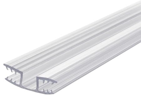 OUTWATER Clear PVC Living Hinge for 1/4in Panels - 36 Inches (Pack of 4, 12 Feet Total)