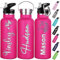 Botellas de agua personalizadas con pajita 350ml 750ml Nombre grabado Logotipo Botella isotérmica Botellas de agua de acero inoxidable personalizadas Regalo para la escuela Deportes Oficina Aire libre