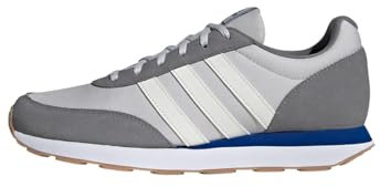 adidas Herren Run 60s 3.0 Leather Shoes Schuhe, Grey Three/Core White/Grey One, 44 EU