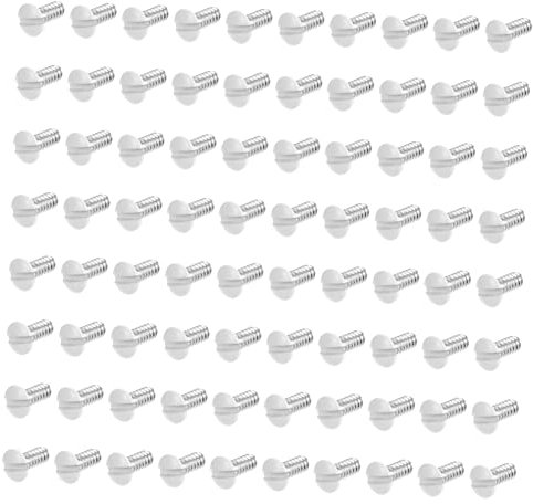 jojofuny 200pièces Vis Blanches Pour Plaques Murales Vis De Remplacement Pour Couvercles De Prises Électriques à Tête