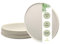 DeinPack Lot de 50 assiettes à pizza rondes en canne à sucre - Diamètre : 32,5 cm - Blanc - Assiettes de fête - Vaisselle jetable bio - Assiettes plates - Assiettes plates en bagasse - Vaisselle bio -