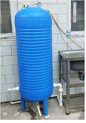 Vaso de expansión Tanque de presión de pozo de agua con válvula de liberación de aire, 50 60 100 120 150 200 L Tanques de presión de agua para bombas de pozo/sistema de rociadores/sistema de agua ( Si