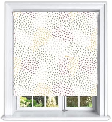 Lister Cartwright Paint Stroke Printed Roller Blinds(180 cm Width x 155 cm Drop) Window Blackout Blinds Easy Fit Child Safety Included