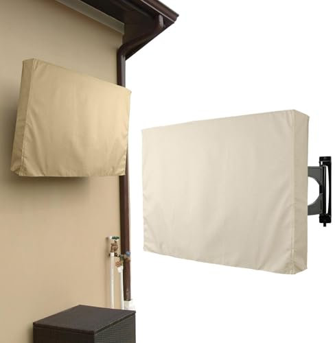 TV-Abdeckung für den Außenbereich, wasserdichte und wetterfeste TV-Abdeckungen, 600D-Nylon-Oxford-Tuch, Outdoor-TV-Gehäuse, 55-58 Zoll Smart Shield, TV-Displayschutzfolie für den Außenbereich