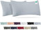 Barbons Kissenbezug 40 x 80 2er Set – 165 g/m² Oeko-TEX Zertifiziert Kopfkissenbezug 100% Jersey Baumwolle weiche Kissenbezüge Kissenhülle mit Reißverschluss (40x80-Blau)