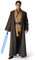 IEEILULU Jedi Kostüm Set Mit Blau Lightsaber, Kapuzenumhang und Mittelalter Tunika für Herren - Halloween, Karneval (Braun, M)