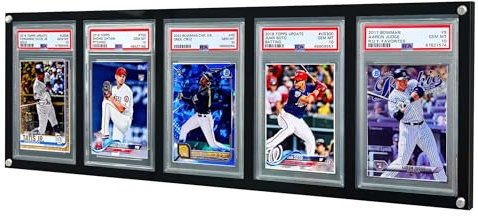 Acryl-Karten-Display-Rahmen, Wandmontage, für 5 PSA-Karten