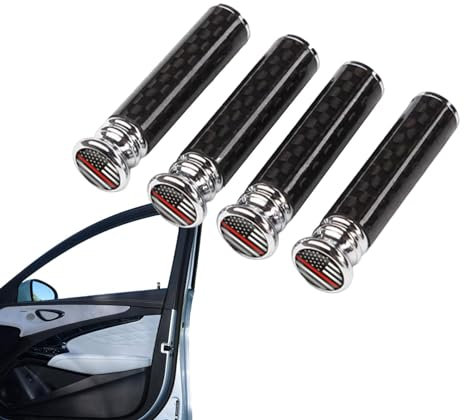 Car Door Lock Knobs, Vehicle Door Lock Knobs | Auto Door Lock Pin Covers | Carbon Fiber Interior Door Lock Pins Decor