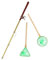CIYODO 1 Satz Mini-angelrutenspielzeug Dekorationen Aus Fischnetzen Spielzeug Angelrute Dekor Strand Pole Mikro-angelrute Angelspielzeug Puppen-angelausrüstung Fisch-Spiel Legierung Green
