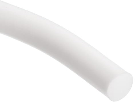 sourcing map Silicone Foam Seal Strip, 9.5mm OD 6.5m 21ft Silicone Foam Weather Strip, Sponge Rubber Weather Stripping Cord for Warehouse, Foam Tubing, White