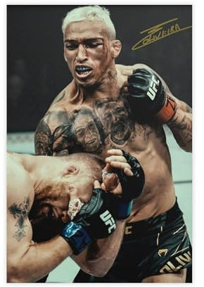 bacrhjlb Charles Oliveira UFC – Poster auf Leinwand, Schlafzimmer, Dekoration, Landschaft, Büro, Raumdekoration, Geschenk, 20 x 30 cm