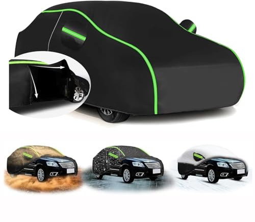Bache Voiture pour Renaul𝘵 Clio 4 Sport Tourer 2012-2019 (426.7 x 173.2 x 144.5cm),Protection de Peinture Automobile,imperméable,Anti-poussière, Protection Solaire,Anti-Rayures,Respirant