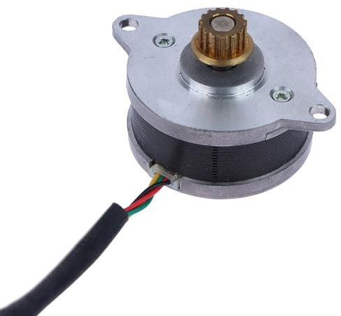 GTPBAO Micro Mouvement Moteur Pas à Pas 36 0,9 degré 12 V CC Moteur Pas à Pas 2 Phases 4 Fils 15 Dents Moniteur Intelligent Micro Moteur Pas à Pas Rond Coulisse à Engrenages