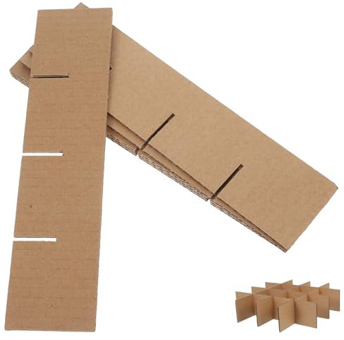 Hemobllo 6Stücke Teiliges Trennwände für Versandkartons Robuste Aufbewahrungsboxen für Kleinen Gegenstände Wiederverwendbar und Stabil Optimaler Schutz Beim Transport