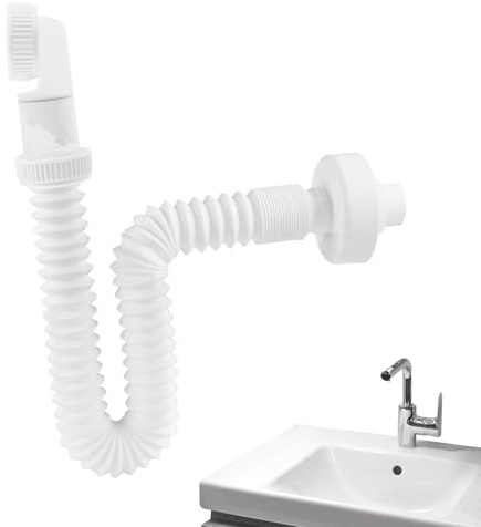 Ablaufschlauch für Küchenspüle | Ersatzduschsiphon | Geruchsstop für Waschbecken, Badezimmer, Garten, Dusche, Boot