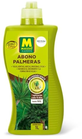 Abono Líquido Ecológico para Palmeras 1L | Fertilizante con Materia Orgánica | Mejora la Fertilidad del Suelo y sus Microorganismos | Crecimiento Saludable en Interior y Exterior | Nexum Market