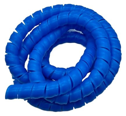 Styire 1 Meter Flexible Spiralhülle, 8 mm bis 18 mm, Kabel-Organizer, Schutzschlauch for Drähte, Rohre, Schläuche Schutzhülle(Blue,ID 10mm)