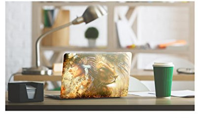 'Aufkleber aus Vinyl für Notebook 15,6 15 (38 cm x 25,5 cm) | Vinyl Aufkleber skin decorativo| über 35 Modelle disponibles| Wandtattoo strapazierfähiges Löwe Dame