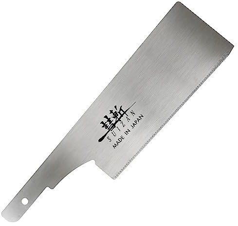 SUIZAN Japanese Hand Saw 6 Inch Dozuki Dovetail Pull Saw for Woodworking, Replacement Blade